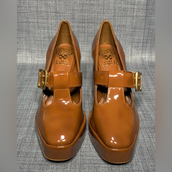 Elegant Brown Platform Heels - Picture 3 of 7